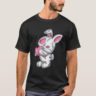 Camiseta Gótico Coelhinho Cute Assustador Emo Gótico Coelho
