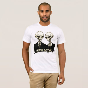 Camiseta Gótico de alienígena: Torção Retroativa em um Trab