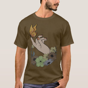 Camiseta Gótico De Borboleta De Cottagecore Aestético Fairy
