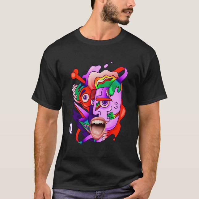 Camiseta Gótico de cenas estéticas de kidcore, Weirdcore Cl (Frente)