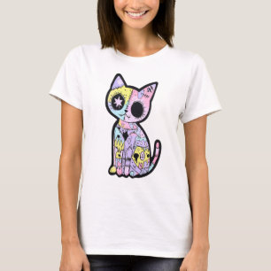 Camiseta Gótico de Kawaii Cute Pastel - Cachorro Gótico
