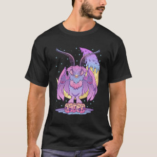 Camiseta Gótico de Pastel Kawaii Cryptid Moth Pastel