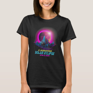 Camiseta Gótico de Pastel Vaporwave I Sobreviveu ao Eclip S