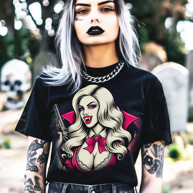 Camiseta Gótico de Vampiro Quente (Criador carregado)