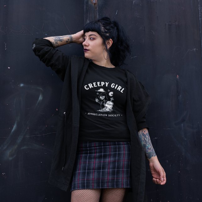 Camiseta Gótico do Dia das Bruxas da Sociedade de Apreciaçã (Criador carregado)