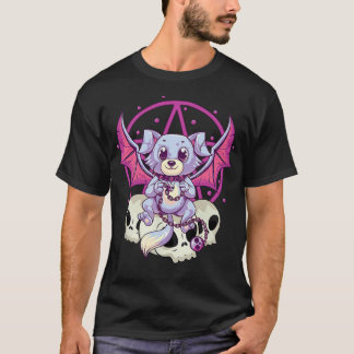 Camiseta Gótico do Pastel Kawaii Cute Japonês Yami Ani