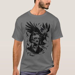 Camiseta Gótico Edgar Allan Poe Dark Academia Literatura Po
