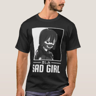 Camiseta Gótico Emo Anti-Social Soft Suave Para A Rapariga