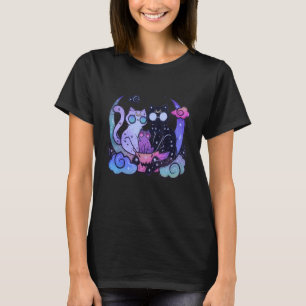 Camiseta Gótico Estético de Gato de Gato de Gato, Alienígen
