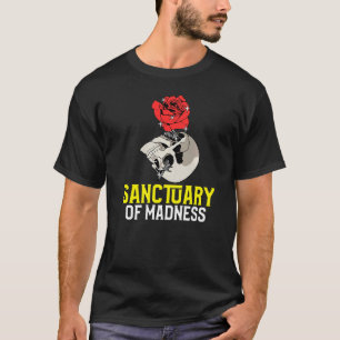 Camiseta Gótico estético Rosas de crânio gótico