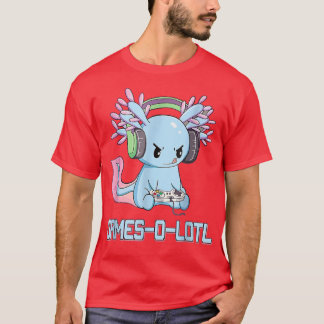 Camiseta Gótico Gamesolotl Axolotl Video Gamer Kawaii Paste