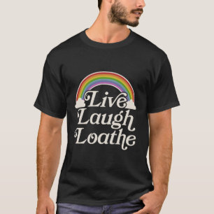 Camiseta Gótico Gótico do Arco-Íris ao Vivo Ria Loathe