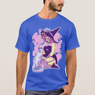 Camiseta Gótico Gótico do Halloween das Bruxas Modernas