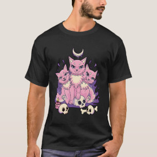 Camiseta Gótico Kawaii Pastel Cachorro 3 Cachorro De Cabeça