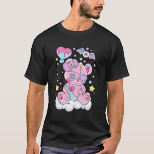Camiseta Gótico Kawaii Pastel Urso Cerrão