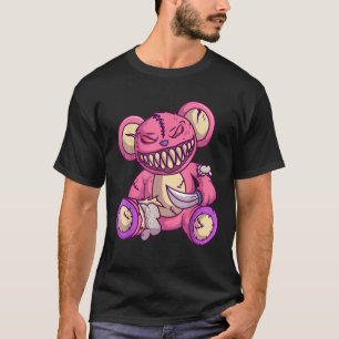 Camiseta Gótico Kawaii Pastel Urso Gótico Octodoo
