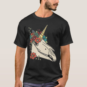 Camiseta Gótico Macabre Taidermy - Pastel Floral do Unicó