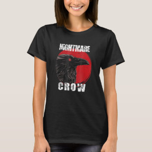 Camiseta Gótico oculto corvo pesadelos de terror com hallow