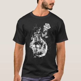 Camiseta Gótico Oculto Grunge Onda Sombria Punk Gótico