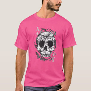 Camiseta Gótico Óptica de Rosa de Satã oculta Punk metálico
