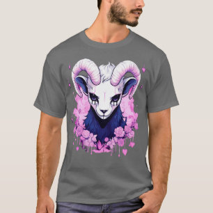 Camiseta Gótico Pastel Baphomet Creepy Kawaii Goat Menhera