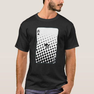Camiseta Gótico Punk Ace Of Spades Card Shark Gambler Skele