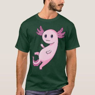 Camiseta Gótico Roxo Xawaii Roxo Axolotl Pastel UWU Face