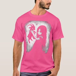 Camiseta Gótico Satânico do Demônio de Cabra Negra