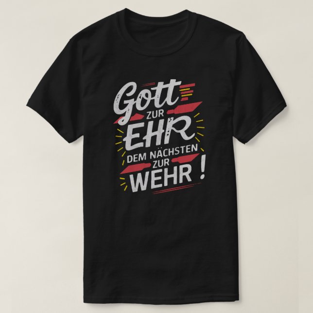 Camiseta Gott zur Ehr dem Nächsten zur Wehr - Feuerwehr (Frente do Design)