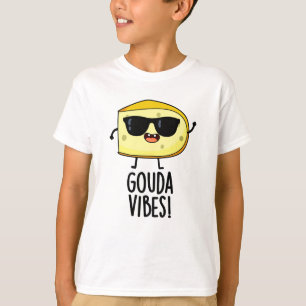 Camiseta Gouda Vibes Piada de Queijo Engraçada