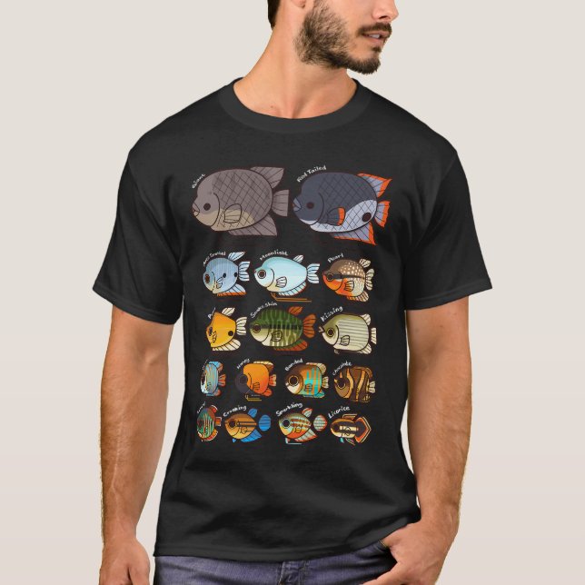 Camiseta Gouramis por ComiQuarium (Frente)