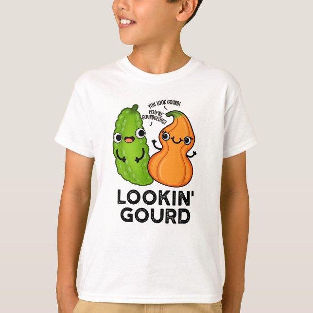 Camiseta Gourd Engraçado Veggie Pun (Frente)