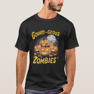 Camiseta Gourd geous Zombies Spookie Zombie Pumpkins engraç