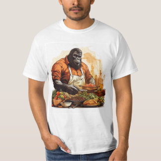 Camiseta "Gourmet Gorilla: A Camisa-T Escolha do Chef