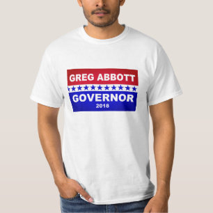 Camiseta Governador 2018 de Greg Abbott Texas