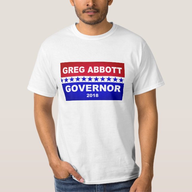 Camiseta Governador 2018 de Greg Abbott Texas (Frente)