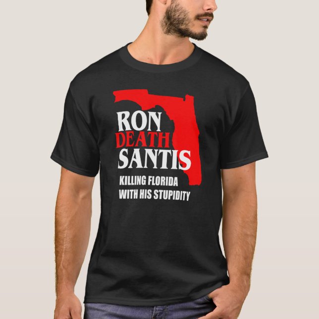 Camiseta Governador Anti Ron Desantis Flórida Destruindo Fl (Frente)