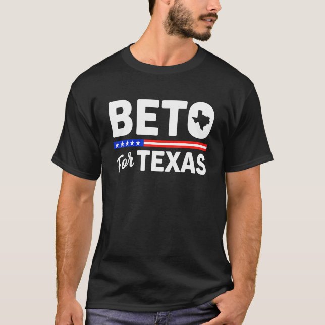 Camiseta Governador Beto Para Bandeira Americana do Texas (Frente)