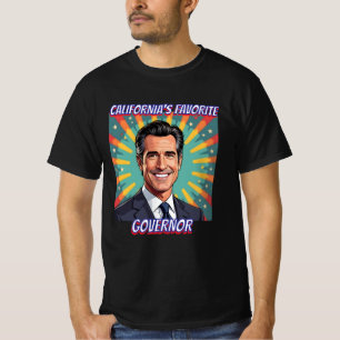 Camiseta Governador Favorito da Califórnia   Gavin Newsom