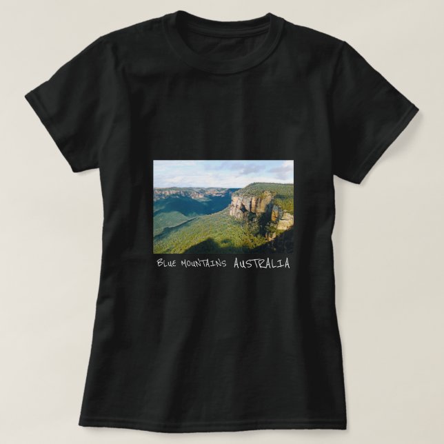 Camiseta Govets Leap Blue Mounates Austrália viagem (Frente do Design)
