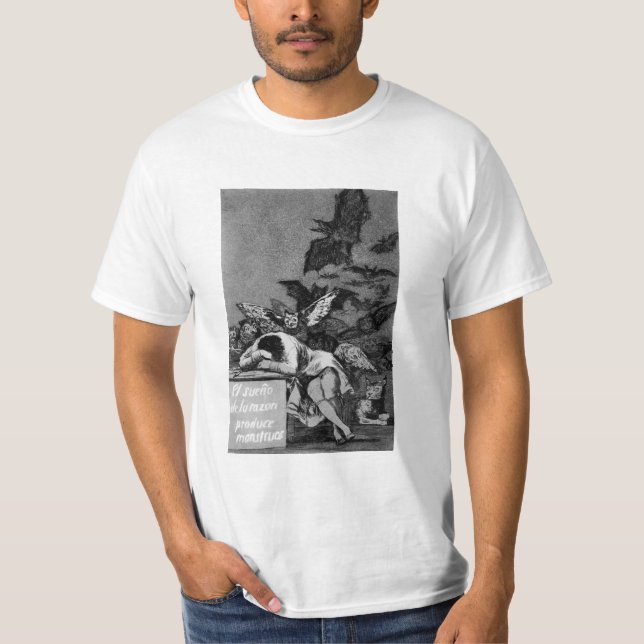 Camiseta Goya o sono da razão produz monstro (Frente)