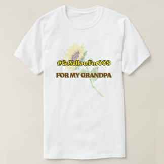 Camiseta #GoYellowForCCS - Vovô Tshirt
