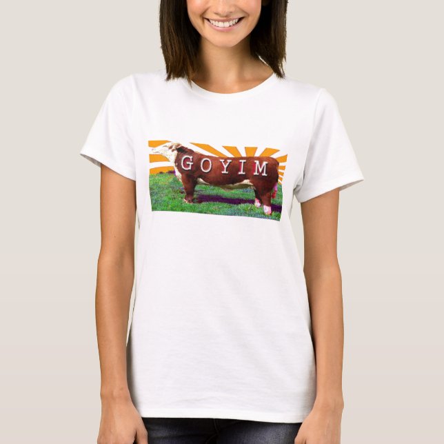 Camiseta Goyim ou t-shirt do gado (Frente)