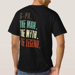 Camiseta Gpa O Homem O Dia de os pais Da Lenda Do Mito