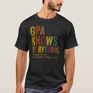 Camiseta Gpa Sabe Tudo O Dia de os pais Do Avô