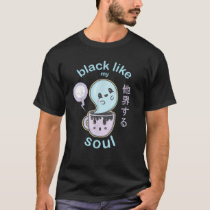 Camiseta Gpresente de café preto Gótico Pastel Gafe Gafanho