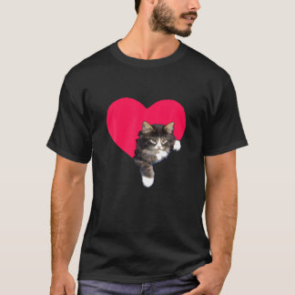 Camiseta Gpresente de Namorados de Gatinho de Gato de Gato