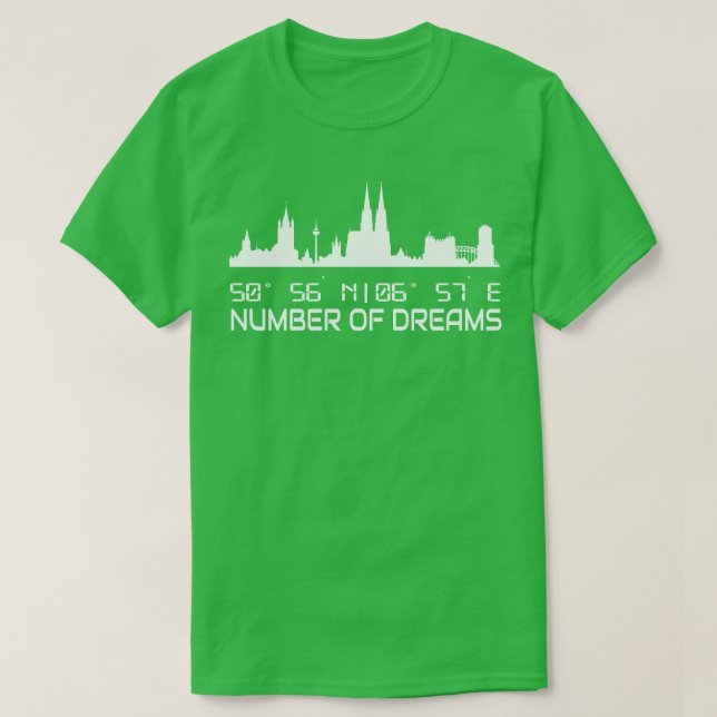 Camiseta GPS Coordena Cidade de Colônia (Frente do Design)