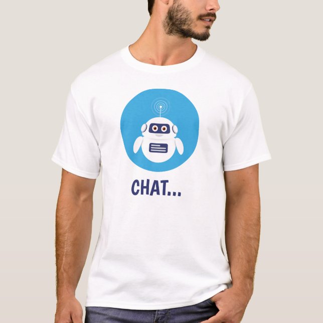Camiseta GPT Chatbot - Robot with Artificial Intelligence (Frente)