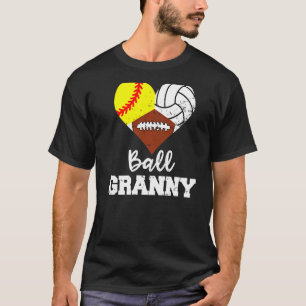 Camiseta Gr de futebol de vovó de bola de vôlei